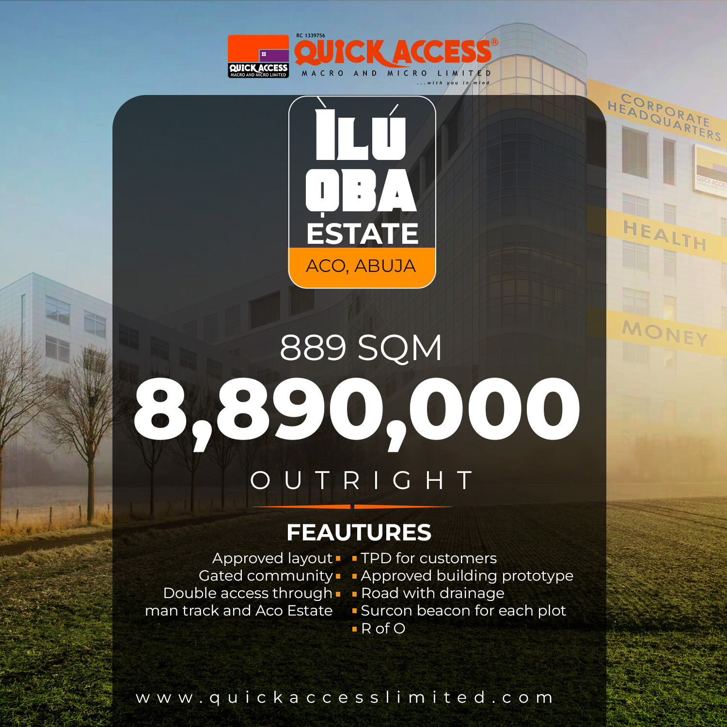 Ilu Oba Estate Plot 88 (889 SQM OUTRIGHT)